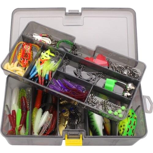 Multi Fishing Lures Set Wobblers Mixed Colors Soft Lure Kit Artificial Hard Bait Minnow Metal Jig Spoon Crankbait Fishing Tackle