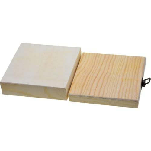 Unfinished Wooden Storage Box Case Wood Craft Box with Lock for Jewelry Small Gadgets Gift Home Storage DIY Arts Gift Box