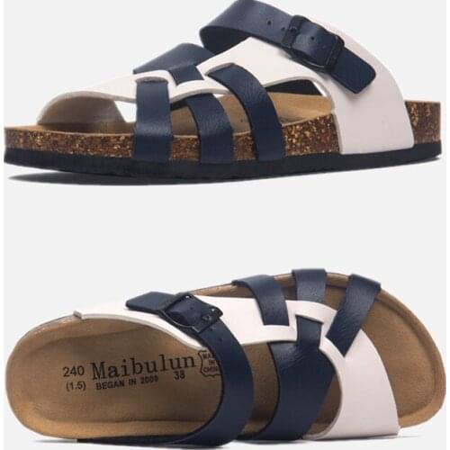 COSMAGIC 2021 New Fashion Summer Cork Slipper Women Casual Beach Non-slip Outside Cut-outs Slip on Slides Shoe