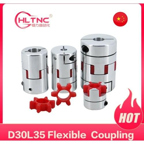 1PCS10*14mm 5/6/6.35/ 8/9.5/10/12/12.7/14/15/16mm Flexible Plum Shaft Coupling CNC Stepper Motor Coupler D30L35
