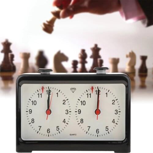 Professional Analog Chess Clock for Chess Game Count Up Down Timer Accessory oard Game Player Set Chess Clock Timer Outdoor Tool