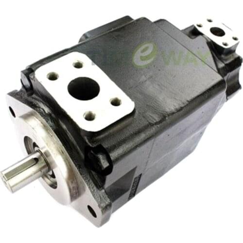 T6EC Industrial Hydraulic Double Vane Pump High Pressure Oil Pump T6 Replacement DENISON Rotation:CW