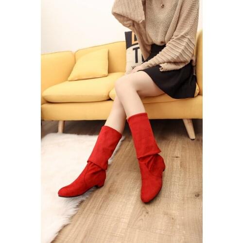 Женские высокие ботинки PUPUDA China At AliExpress