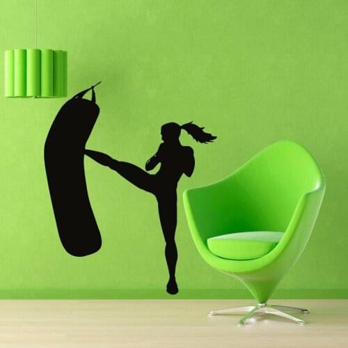 Taekwondo Gym Sports Wall Decals Removable Home Decal Bedroom Living Room Wall Art Poster Vinyl Sticker Muraux Murals Decor S625