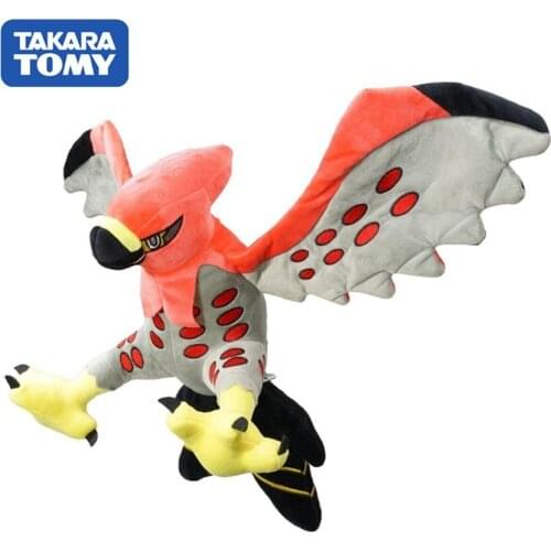 TAKARA TOMY Pokemon Kawaii 34cm Cartoon Anime Talonflame Plush Soft Stuffed Animals Doll Pillow Christmas Gifts toys for Childre