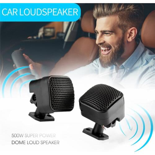 2 Pcs/Set Universal Mini Speaker Auto Parts Auto Decor TP-004A Super Tone Plastic Treble Head Car Small Square Dustproof Outdoor