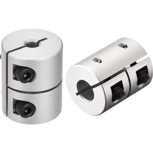 Uxcell 2pcs Motor Shaft 4mm to 7mm Joint Helical Beam Coupler Coupling 20x25mm
