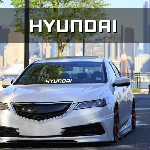 High-quality Car Logo Decal Car Windscreen Sticker Rear Window Bumper Decal Auto Vinyl sticker For Hyundai Tucson MK1 2005 2006