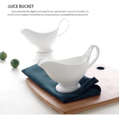 1 pcs 3 5 8 oz Silver Gravy Boats Beefsteak Gravy Sauce Boat Container Plate Tableware-in Gravy Boats