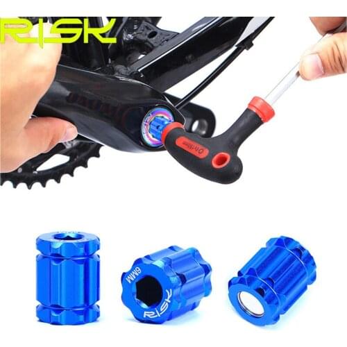 1Pc Bicycle Crank Cover Cap Remove Install Tools Aluminium Alloy Crankset Wrench For Mountain Road Bicycle Repair Tools