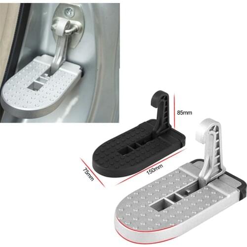 1pc Universal Folding Car Door Latch Hook Step Mini Foot Pedal Ladder For Jeep SUV Truck Roof