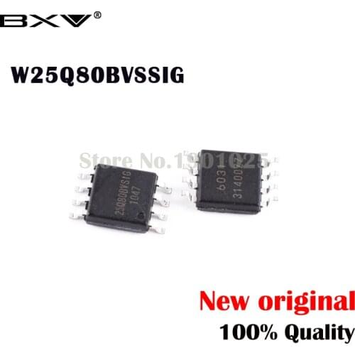 10pcs W25Q80BVSSIG W25Q80BVSIG 25Q80BVSSIG 25Q80BVSIG 25Q80 SOP-8 New original