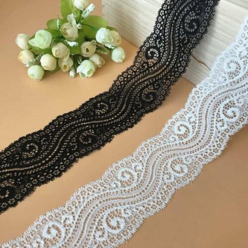3 Yards Stretch Elastic Lace Ribbons For DIY Sewing Crafts Women Wedding Dress Underwear Bra Decoration Accessories