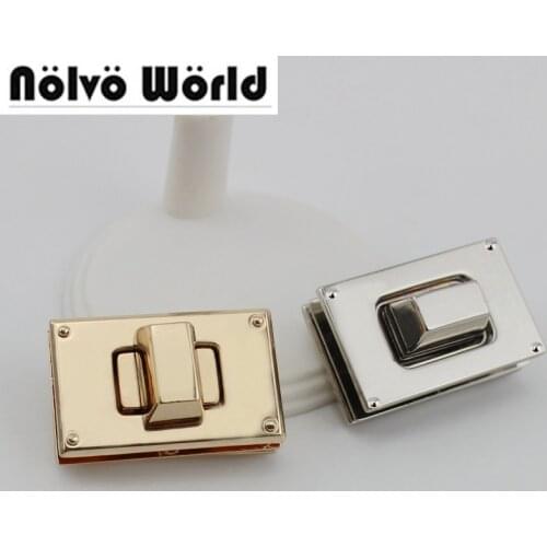 5sets 20sets/lot High quality Square lock metal functional lock for handbags factory hardware wholesale
