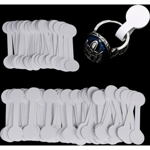 50pcs/100pcs (White) Price Label Tags for Jewelry / Stationery / Shoes / Clothing with Hanging String