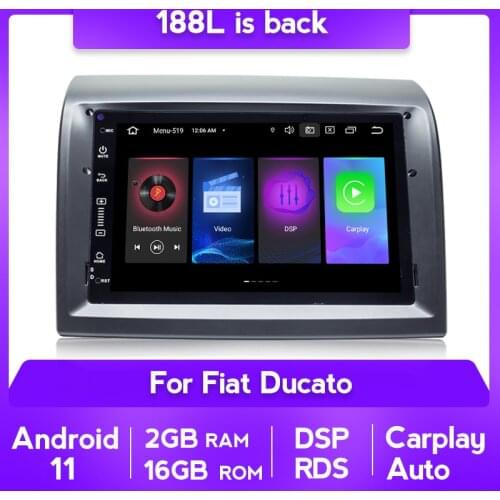 Car Android 11 DSP RDS GPS Player for FIAT Ducato 2006-2017 CITROEN Jumper PEUGEOT Boxer Radio BT Mirror Link Map WIFI 4GB+64GB