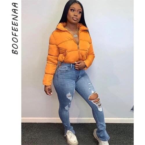 Женские модные пуховики BOOFEENAA China At AliExpress