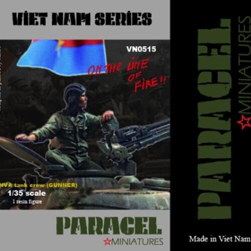 Crazy King1/35 Resin Soldier Model World War II Military Theme Vietnamese Tank Soldier Gunner 318