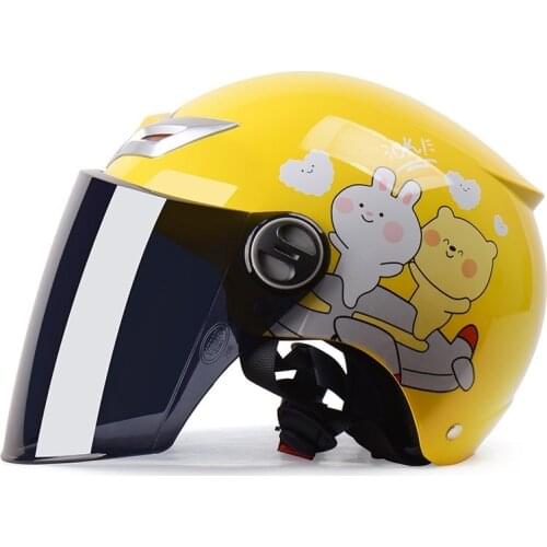 DOT Certified Motor Cube Childrens Helmet Female Summer Sunscreen Electric Car Helmet Boy Lightweight Half Helmet