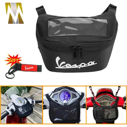 For Vespa LXV GTS 125 150 250 300 Motorcycle Front Cloth Bag Storage Waist Bag Multifunction Waterproof Phone Navigation Pocket