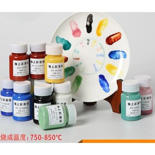 Ceramic art glaze color liquid liquid ceramic painting paint low temperature baking color