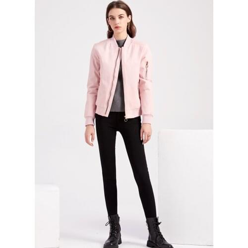 2021 Autumn Womens Jacket Casual Thin Fashion Pure Cotton Autumn And Winter Ladies Pure Color Wild Slim Short Jacket