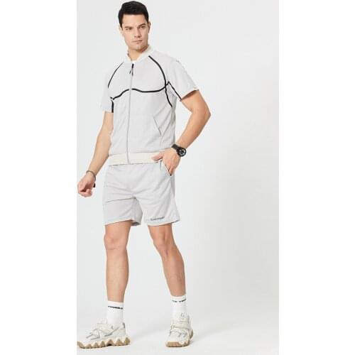 Summer Mens Sport Suit Polyester Leisure Youth Contracted And Relaxed