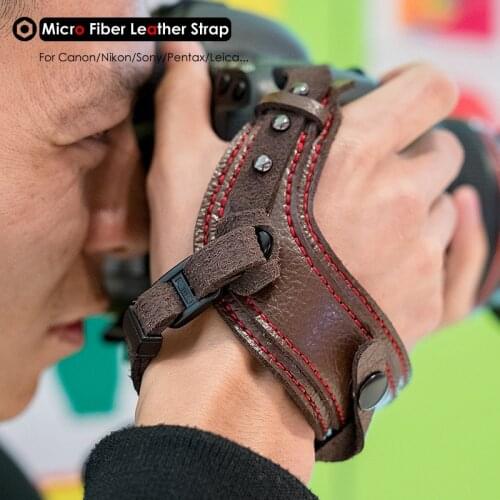 Photo Camera Micro Fiber Leather Wrist Strap DSLR Hand Belt Holder Shockproof Straps for Canon Nikon Sony Pentax Leica