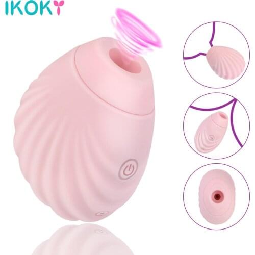 Mini Shell Flexible Vibration Oral Licking Sex Toys for Women Clitoral Sucking Vibrator 7 Modes Nipple Stimulation Massager