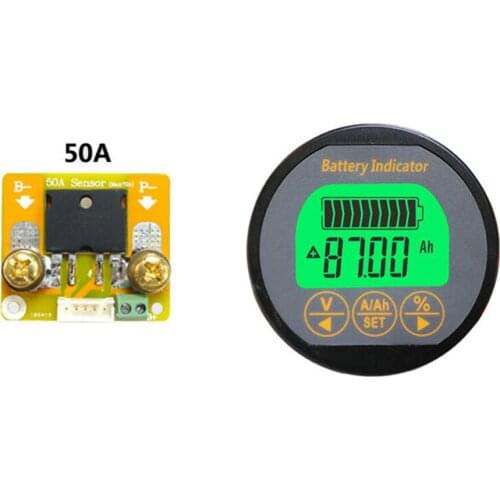 Battery Monitor DC 0-80V0-350A SOC AH Volt AMP Capacity Tester Voltmeter Ammeter With Memory Function