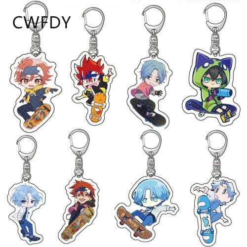 New SK8 The Infinity Keychain Reki Kyan Langa Hasegawa Miya Cherry Blossom Joe Blossom Anime Acrylic Key Ring Collection Props
