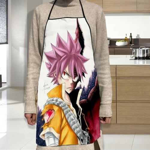 New Fairy Tail Apron Grill Kitchen Chef Apron Professional for BBQ, Baking, Cooking for Men Women 2 Size 68X95cm and 50X75cm