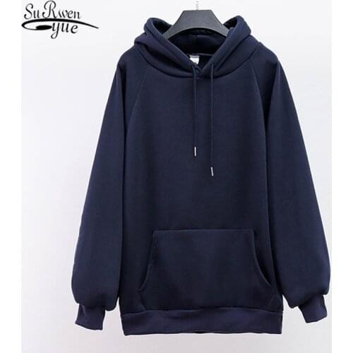 Autumn Long Sleeve Hoodies Harajuku Hoodie Streetwear Hoodies Women Sweatshirt Solid Sweatshirt Women Sudadera Mujer 11618