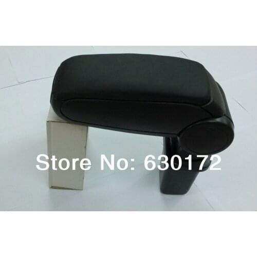 Center Console Armrest (Leatherette Black) For Honda Jazz / Fit Second Generation
