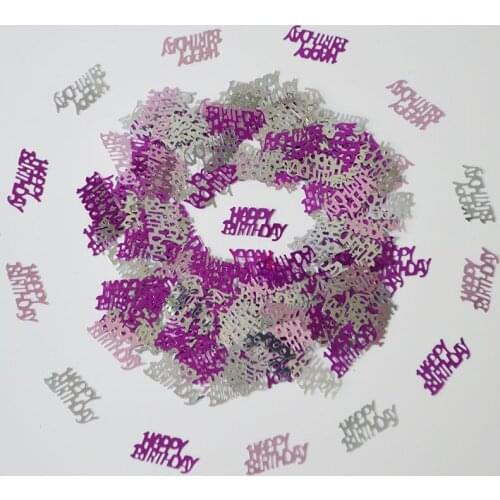 150g Multi Colors Happy Birthday Confetti Table Scatters Decorations Kids Children Birthday Party Letters Strewing Scatterfetti