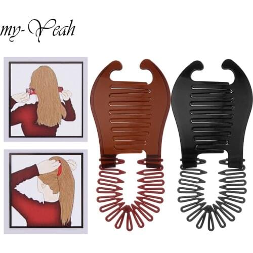 2 Colors New Woman Hair Holder Elastics Scorpion Type Hair Braider Girls Ponytail Rubber Bands Hair Accessories DIY Home