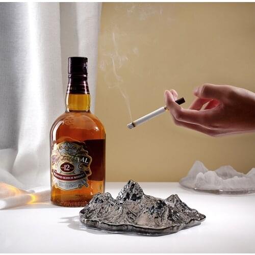 Crystal creative style fashion personality iceberg ashtray home living room decoration ashtray