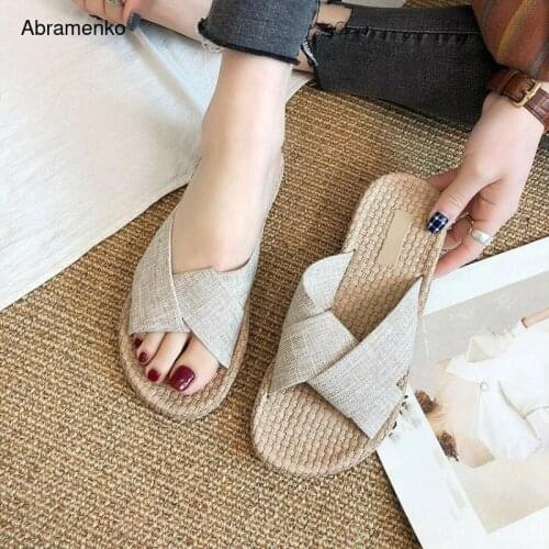 Women Slippers Female Summer Solid Color Slides Comfortable Sandals Slippers Black Beach Home Roman Cool Slippers Size 36-40