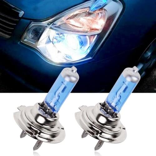 2pcs H7 55W 12V Super Bright White Fog Lights Halogen Bulb High Power Car Headlights Lamp Car Light Source parking