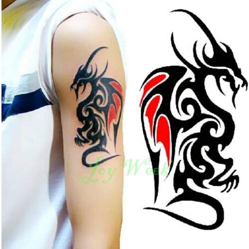 Waterproof Temporary Tattoo Sticker of body cool men dragon totem tatto stickers flash tatoo fake tattoos