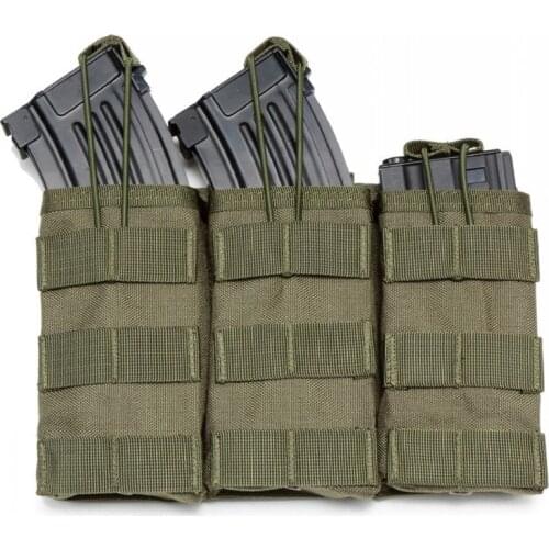 Military Cartridge Pouch Tactical Magazine Molle Pouch Double-Layer Triple Paintball Equipment Outdoor Hunting Accessories Bag