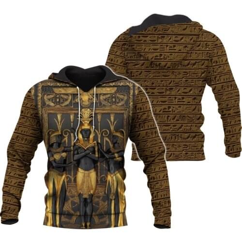 XS-7XL Mysterious retro ancient egypt Pharaoh totem 3d hoodies/Sweatshirt Winter autumn funny long selvee streetwear 6