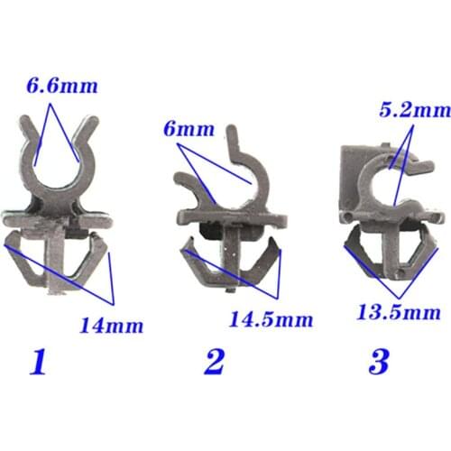 3PCS for Chery QQ, A3, A1, A5, Tiggo Benben Changan plastic fasteners for Car engine cover support bar clamp clip