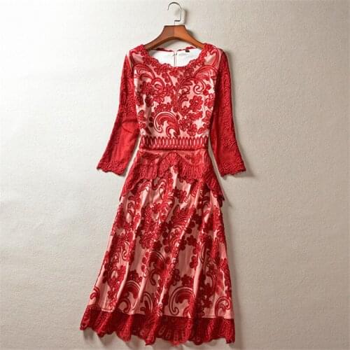 Plus Size 4XL 5XL Women Clothing 2021 Spring Fashion Designers Luxury Embroidery Party Dress Elegant Annual Evening Vestido Blue