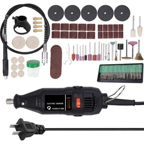 180W Electric Grinding Tool Set Mini Rotary Drill Grinder Versatile Cutting Polishing Sanding Machine Bits Engrave Tools Kit
