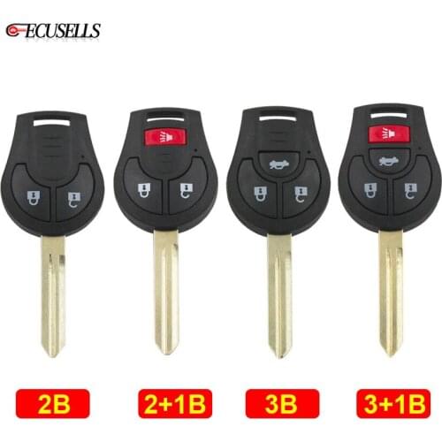 2/3/4 Button Smart Remote Car Key Shell Case Housing For Nissan Sylphy Cube Juke Rogue Micra Qashqai Altima Maxima Sentra Versa