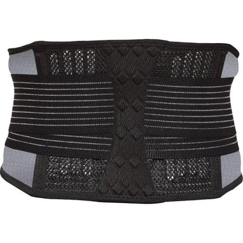 Breathable Orthopedic Waist Back Support Belt Waist Trainer Corset Sweat Brace Trimmer Lower Back Spine Support Pain Relief Belt