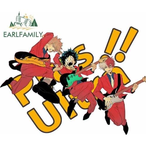 EARLFAMILY 13cm x 9.9cm for My Hero Academia Izuku Midoriya Bakugo Katsumi Fashion Car Sticker Waterproof Windshield Decals