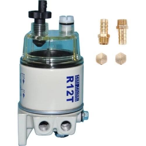 R12S R12T Fuel Water Separator Filter Diesel Engine for Racor 140R 120AT S3240 NPT ZG1/4-19 Auto Parts Complete Combo