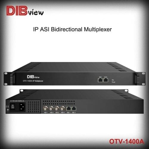 Dibview DVB Headend Equipment IP to ASI to IP Bidirectional Multiplexer TS Processor IPTV Gateway IP/TS Multiplexer For DTV